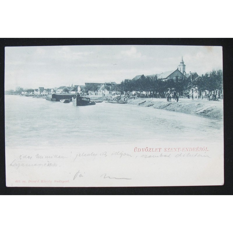 Szentendre,  Dunapart hajókkal