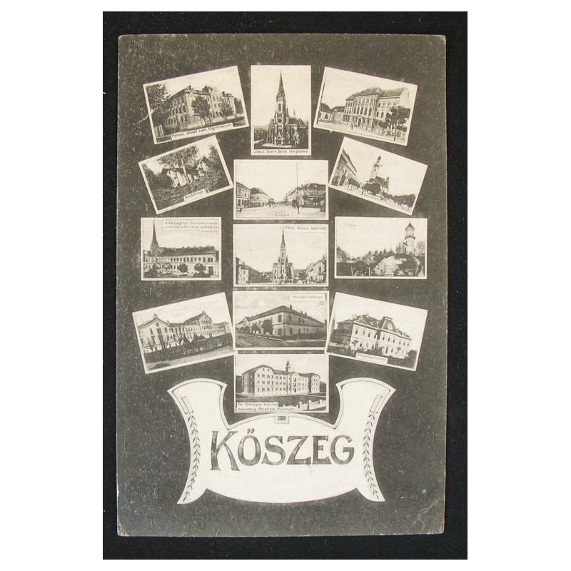 Kőszeg, részletek -  kis saroktöréssel, Róth Jenő kiadása